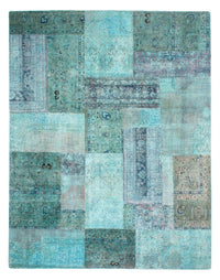 Patchwork Teppich 299 x 238 cm