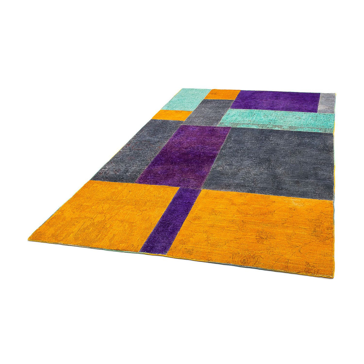 Patchwork Teppich 237 x 146 cm