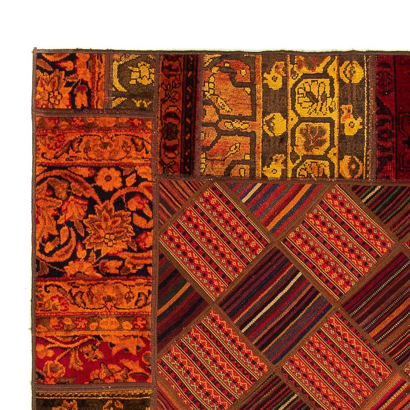 Patchwork Teppich 234x169cm - Perserteppich Wollteppich