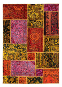 Patchwork Teppich 198 x 137 cm