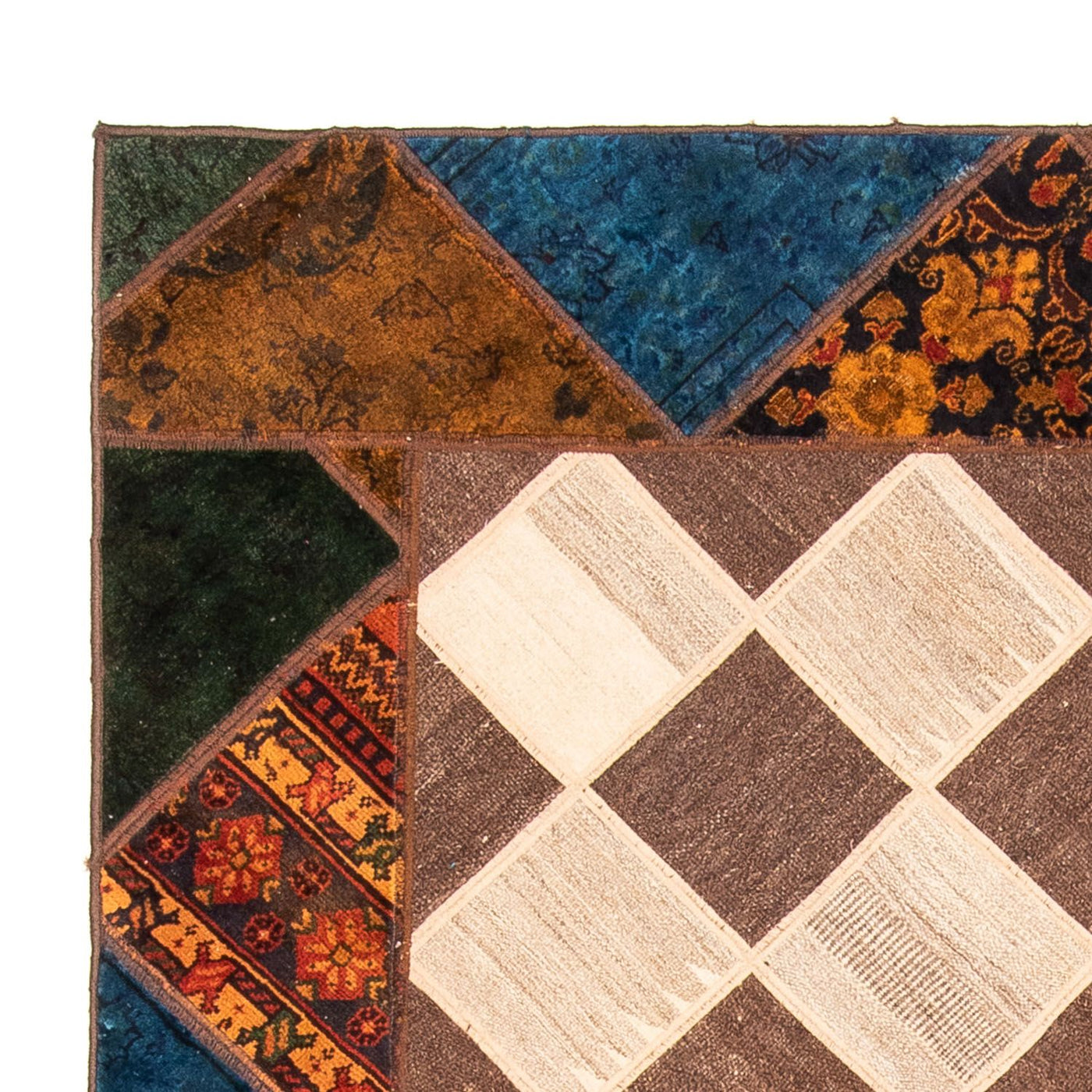 Patchwork Teppich 229x163cm - Orientteppich