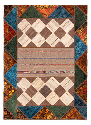 Patchwork Teppich 224 x 164 cm
