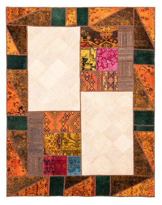 Patchwork Teppich 249 x 194 cm