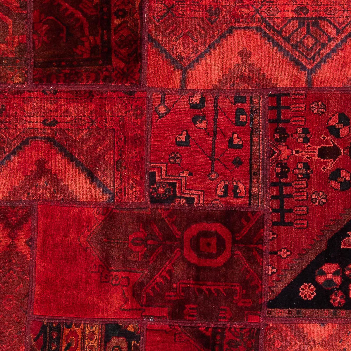 Patchwork Teppich 208 x 148 cm