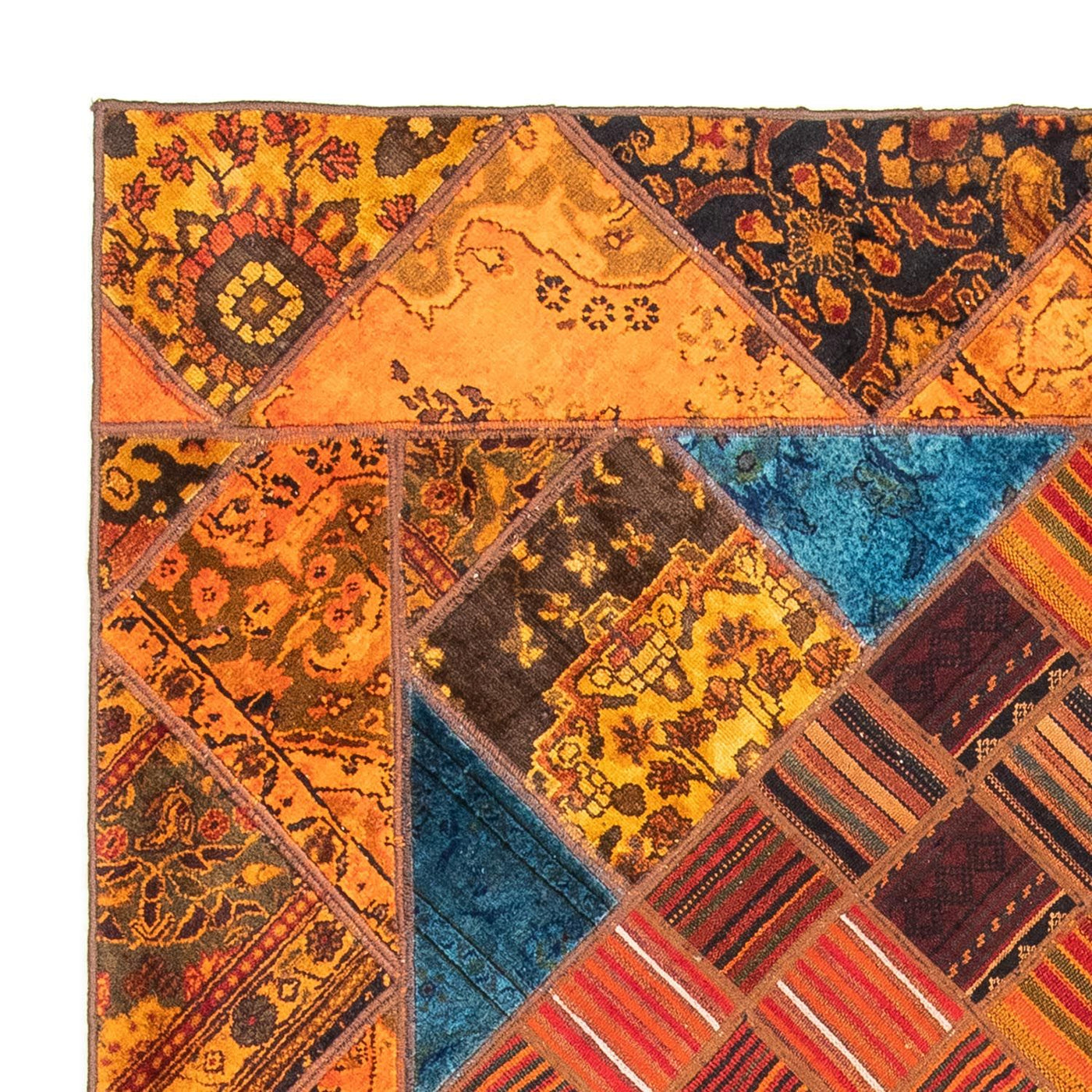 Patchwork Teppich 234x176cm - Orientteppich