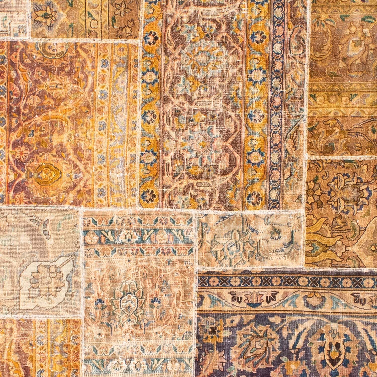 Patchwork Teppich 301 x 241 cm