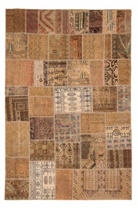 Patchwork Teppich 256 x 172 cm
