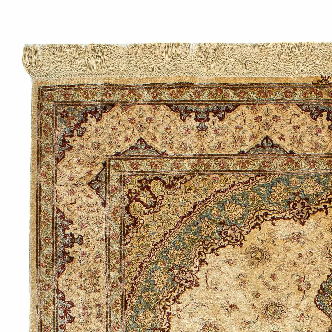 Ghom - Seide Teppich 197x131cm - Orientteppich