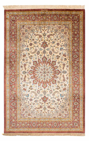 Seidenteppich - Ghom Seide - Premium 200 x 128 cm Teppichbrücke
