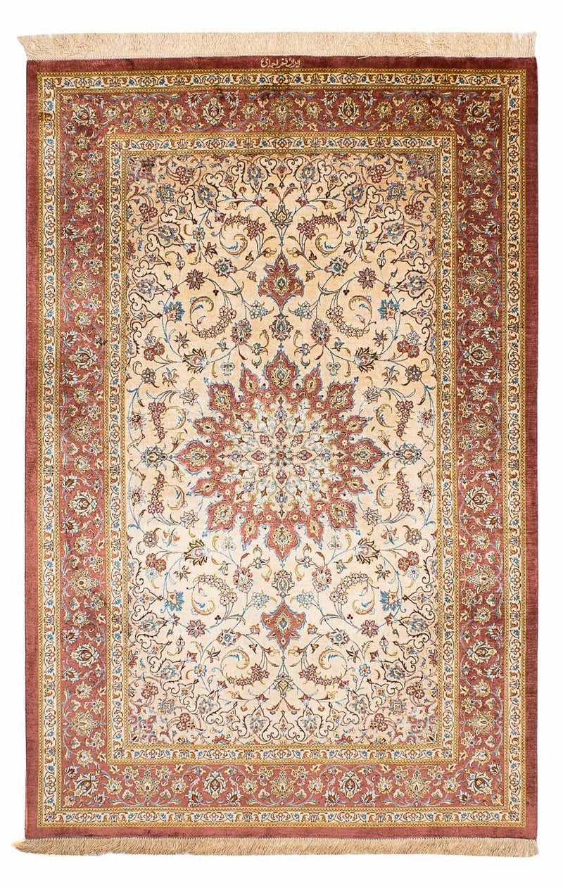 Seidenteppich - Ghom Seide - Premium 200 x 128 cm Teppichbrücke
