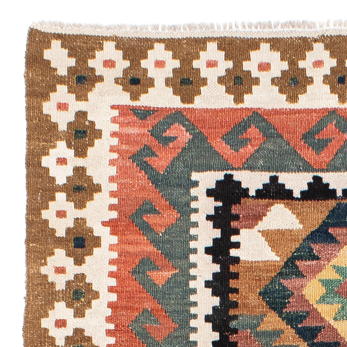 Kelim Teppich - Oriental 200 x 101 cm - hellbraun