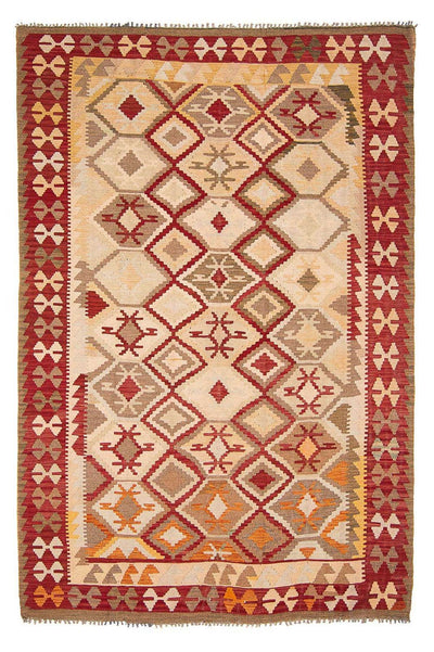 Kelim Teppich - Splash 193 x 290 cm - beige