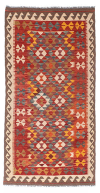 Kelim Teppich - Oriental 195 x 98 cm - rot