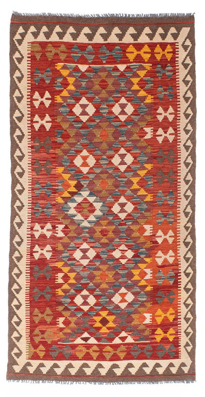 Kelim Teppich - Oriental 98 x 195 cm - rot