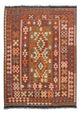 Kelim Maimene Teppich 201x153cm - Wollteppich