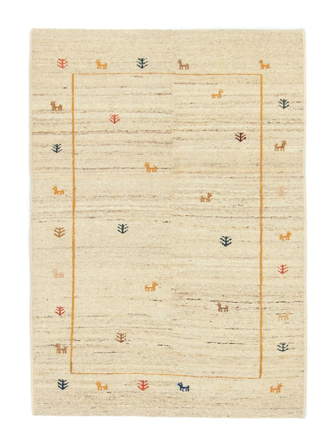 Gabbeh Teppich - Perser 143 x 97 cm - beige