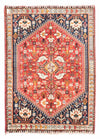 Shiraz Teppich 110x154cm - Perserteppich - Rechteckig / Rot / 110 x 154 cm Rechteckig