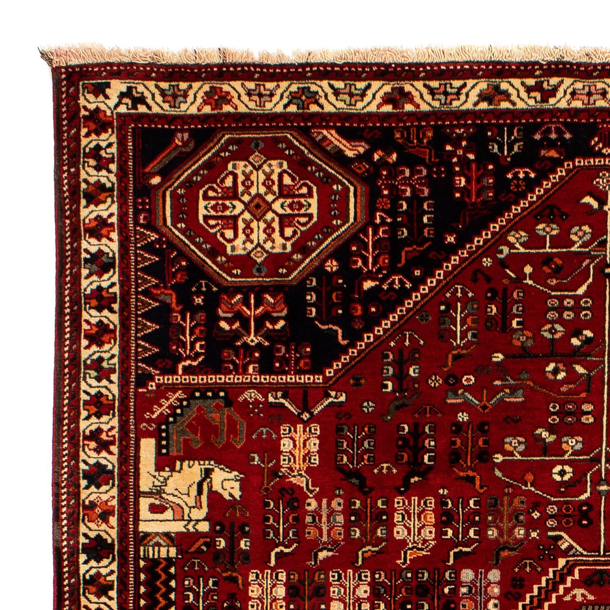 Perserteppich - Nomadic 295 x 205 cm - dunkelrot