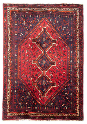 Perserteppich - Nomadic 300 x 215 cm - dunkelrot