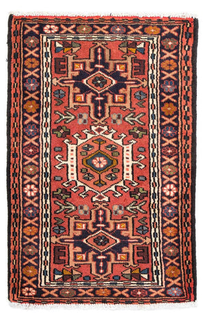 Perserteppich - Nomadic 100 x 65 cm - hellrot