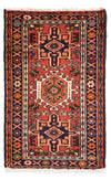 Qaraja Teppich 65x100cm - Perserteppich - Rechteckig / Rost / 65 x 100 cm Rechteckig