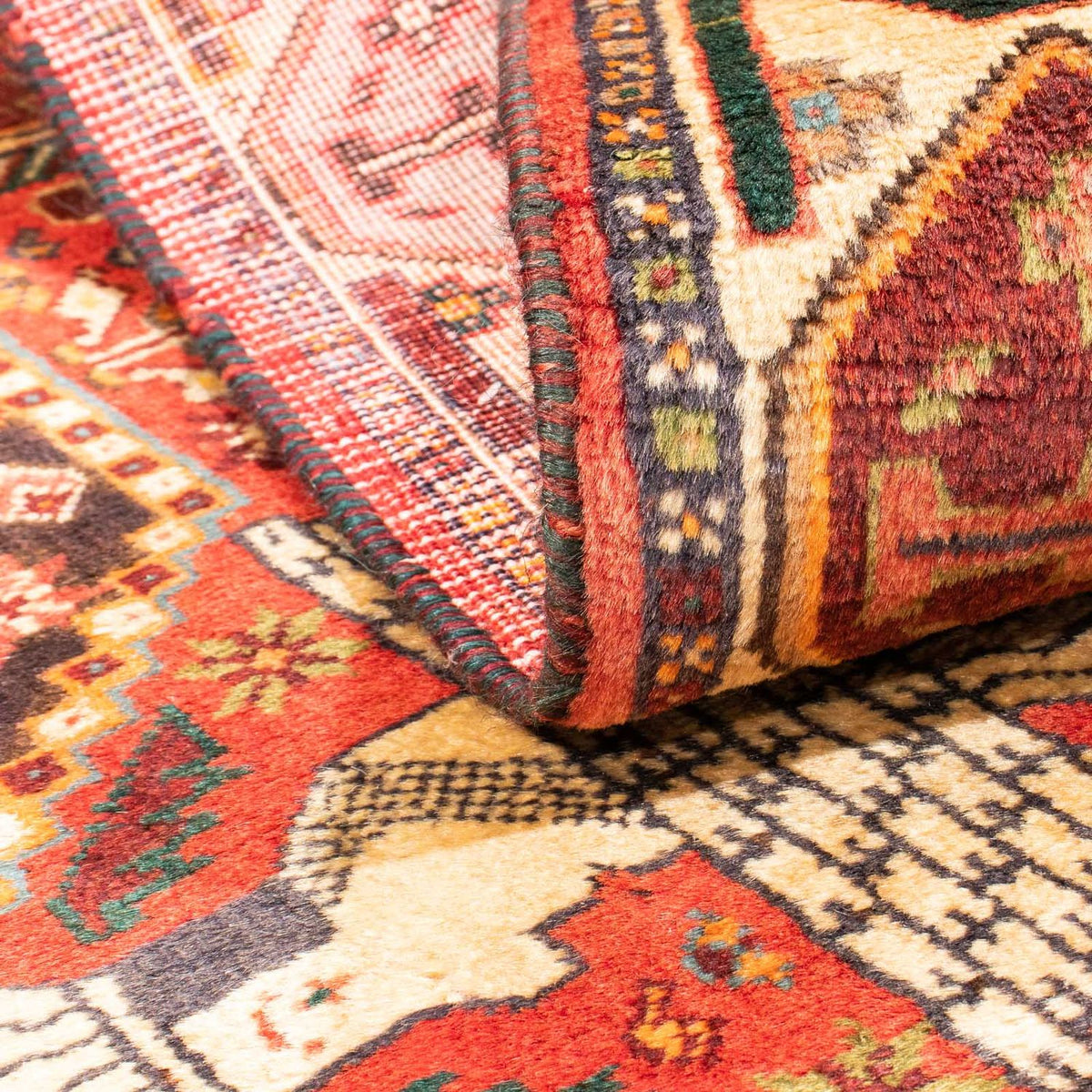 Perserteppich - Nomadic 155 x 108 cm - dunkelrot