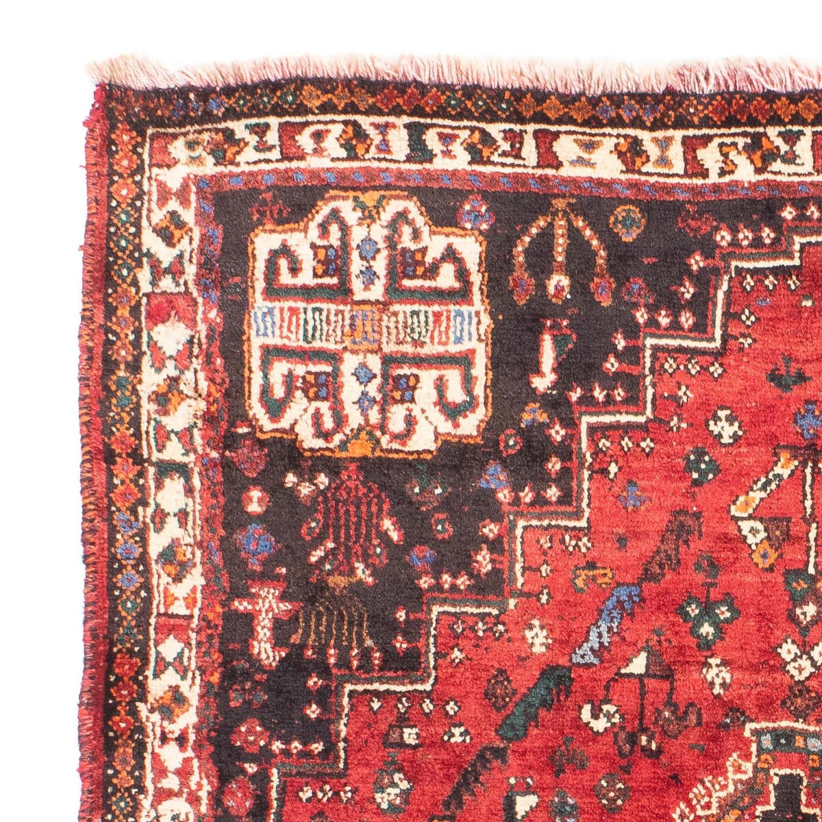 Perserteppich - Nomadic 162 x 117 cm - dunkelrot