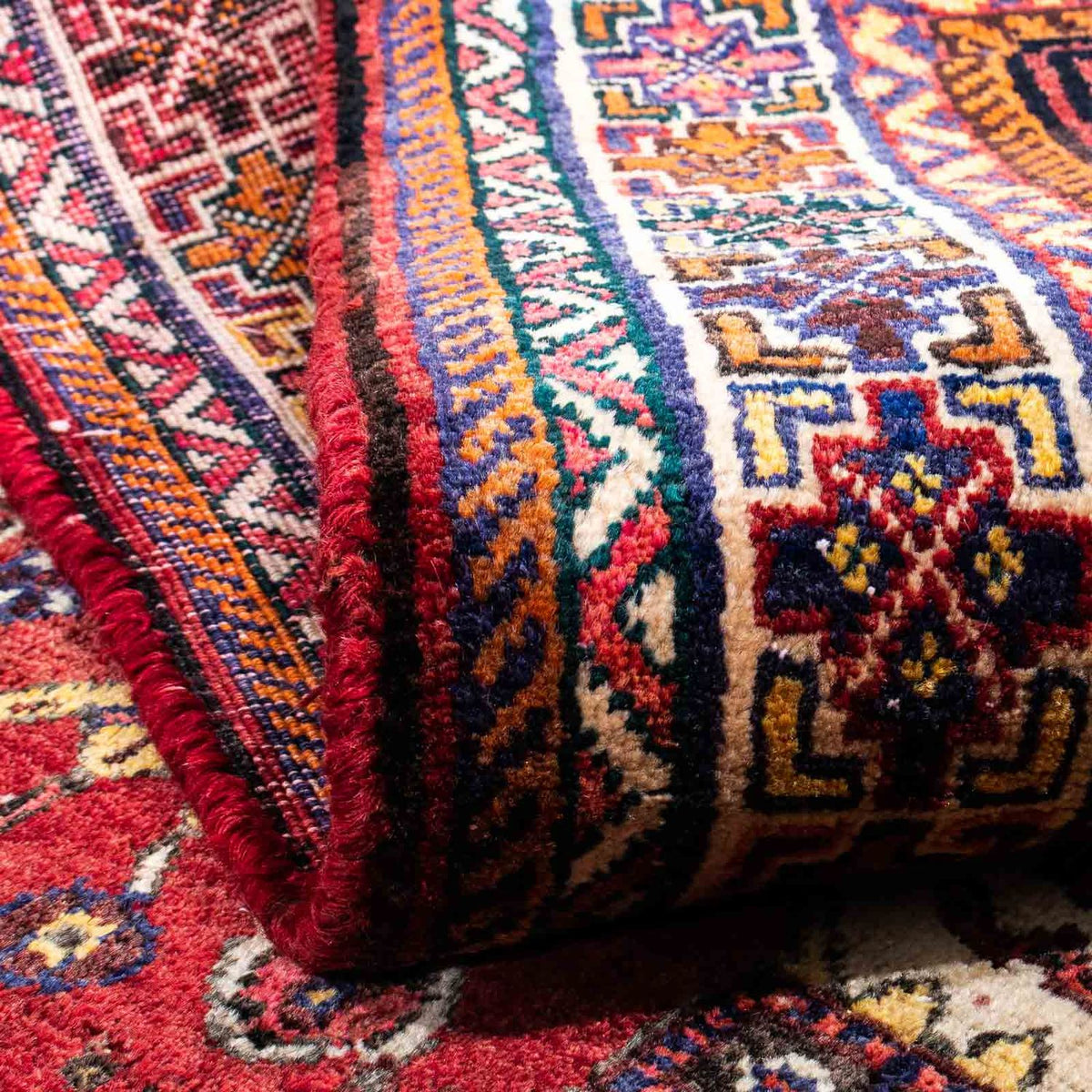 Perserteppich - Nomadic 250 x 153 cm - dunkelrot