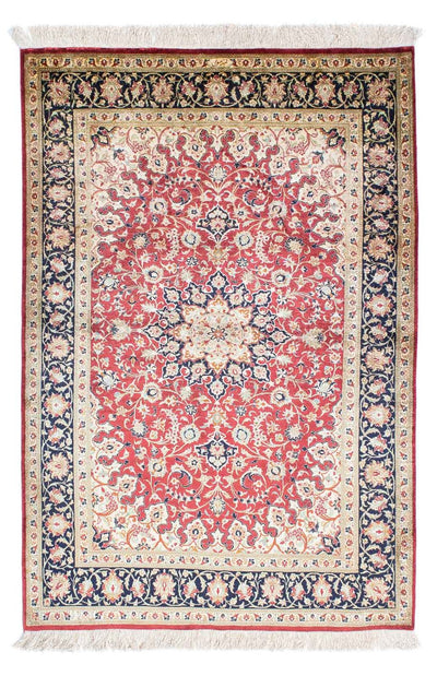Ghom Teppich 100x151cm - Perserteppich - rot