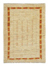 Loribaft Teppich Perser 128x178cm - Orientteppich - Rechteckig / Beige / 128 x 178 cm Rechteckig