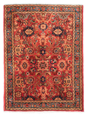 Perserteppich - Nomadic 143 x 110 cm - dunkelrot