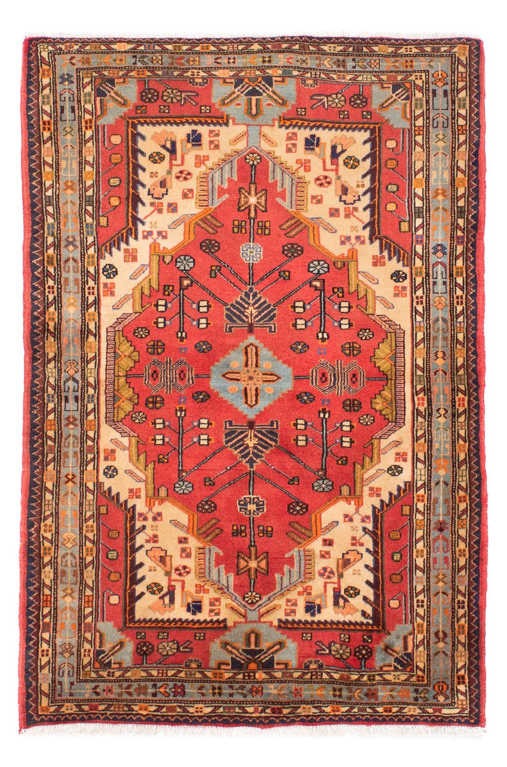 Perserteppich - Nomadic 170 x 115 cm - rot