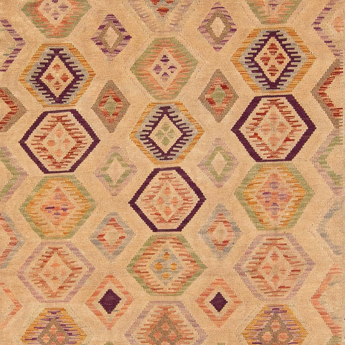 Kelim Teppich - Splash 290 x 200 cm - hellbraun