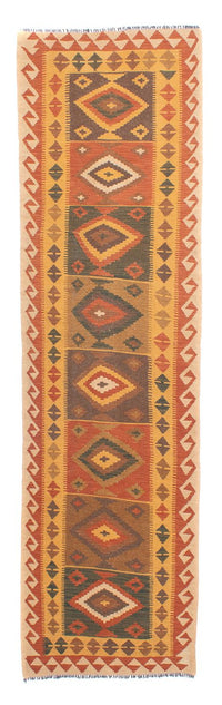 Kelim Teppich - Splash 297 x 79 cm - mehrfarbig