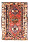 Shiraz Teppich 110x166cm - Perserteppich - Rechteckig / Rot / 110 x 166 cm Rechteckig