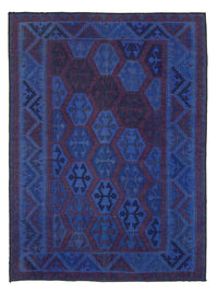 Kelim Teppich - Oriental 195 x 155 cm - blau