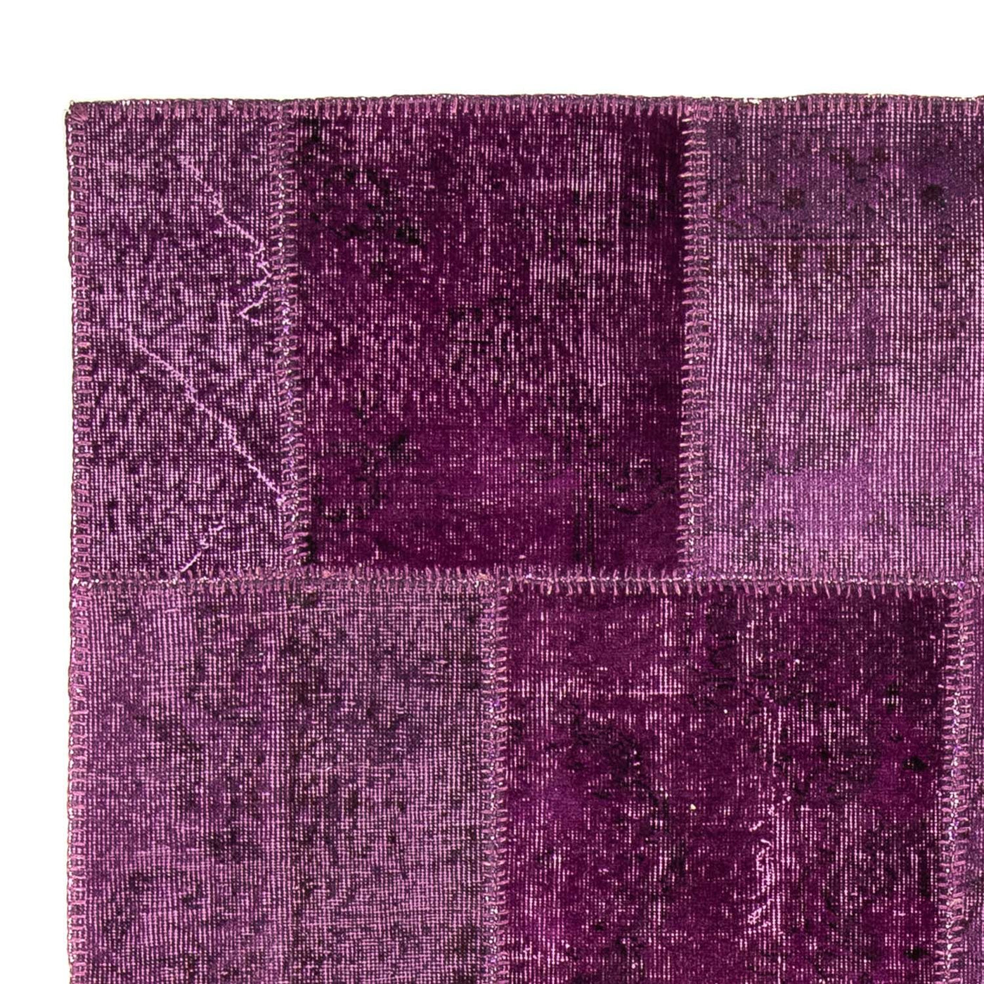 Patchwork Teppich 240 x 170 cm - lila