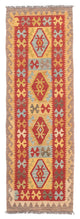 Kelim Teppich - Splash 199 x 65 cm - rot