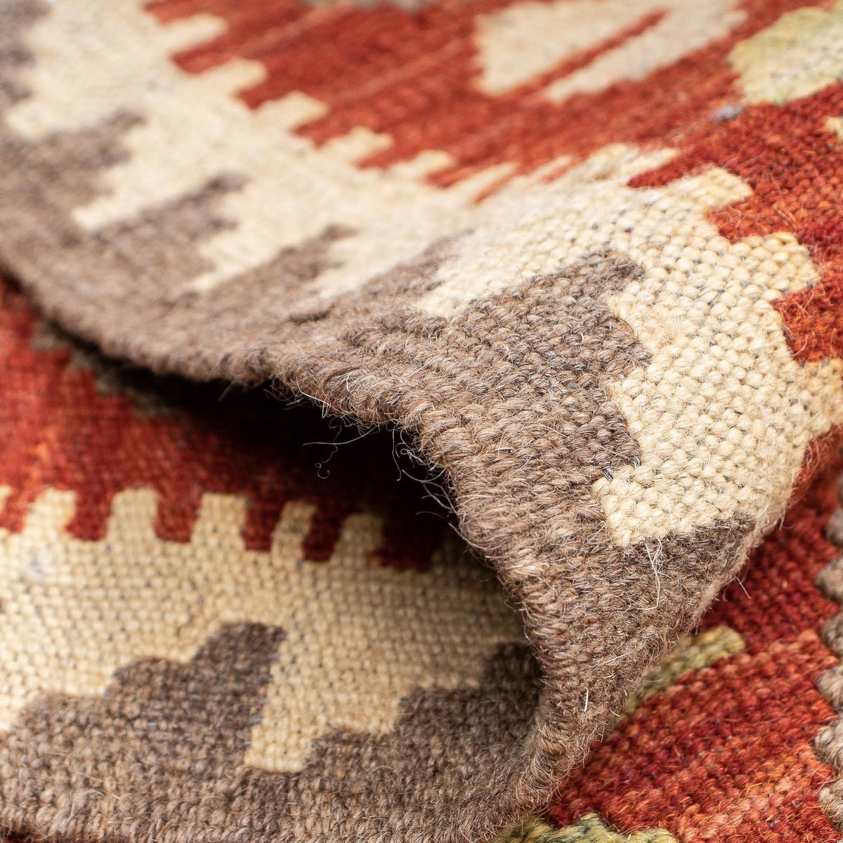 Kelim Teppich - Splash 200 x 66 cm - rot