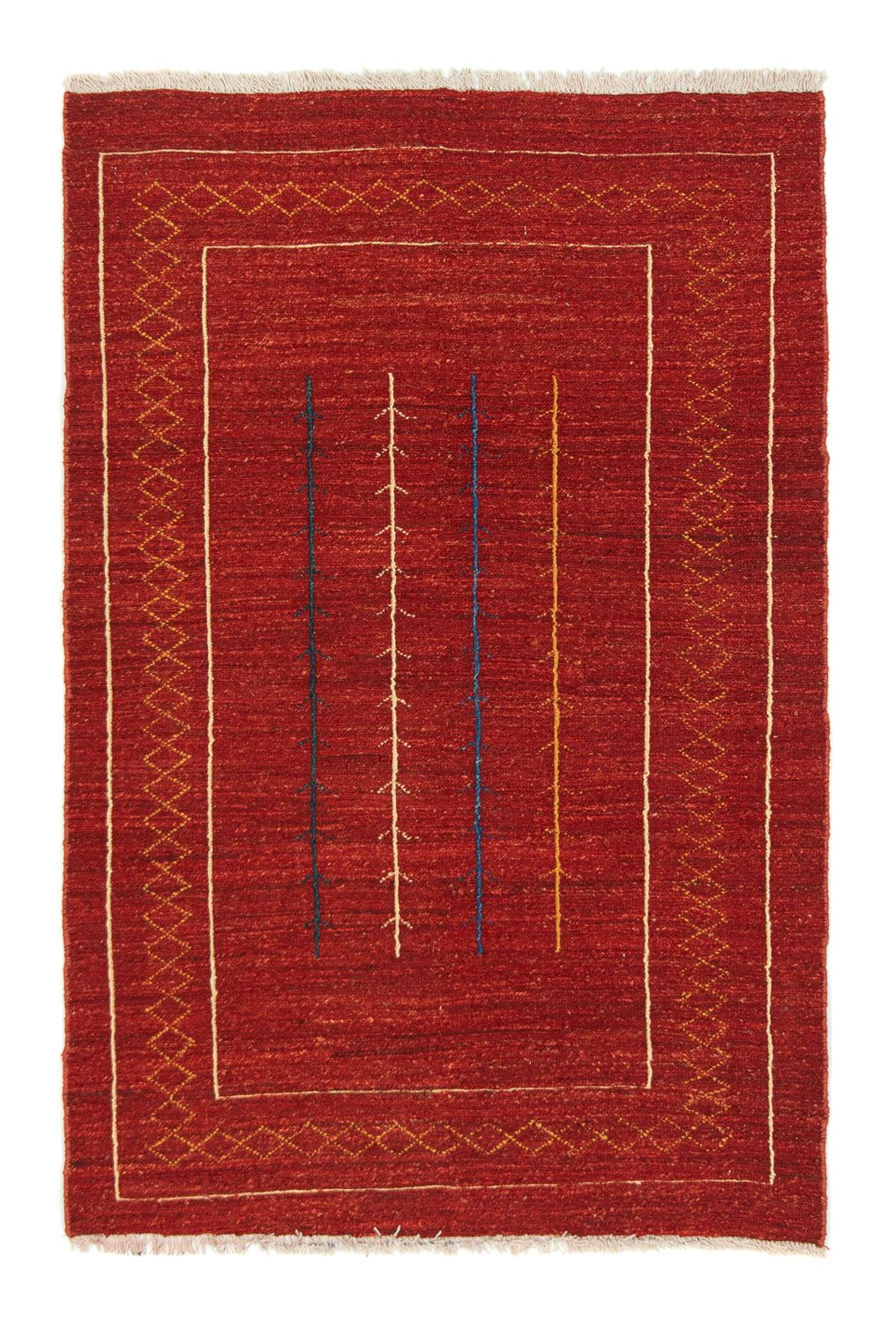 Gabbeh Teppich - Perser 175 x 112 cm - rot
