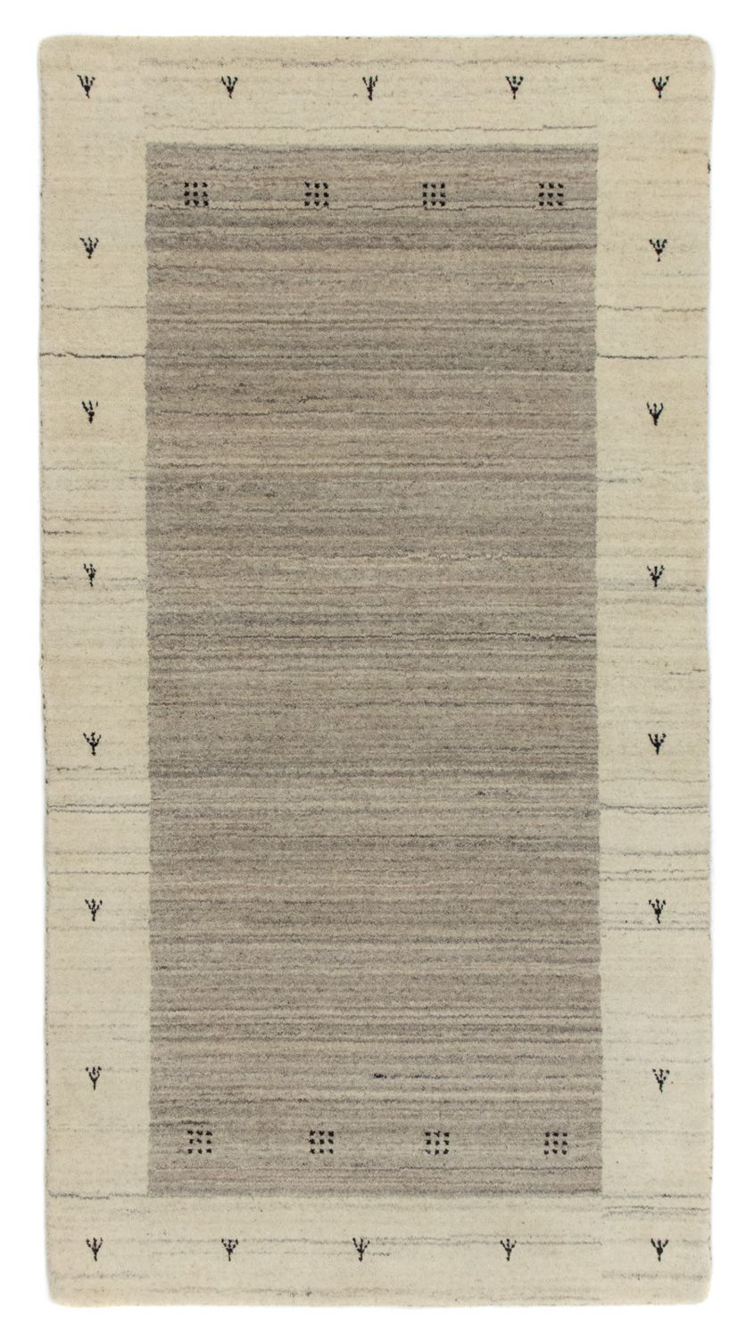Gabbeh Teppich - Loribaft Indus 140 x 70 cm - beige