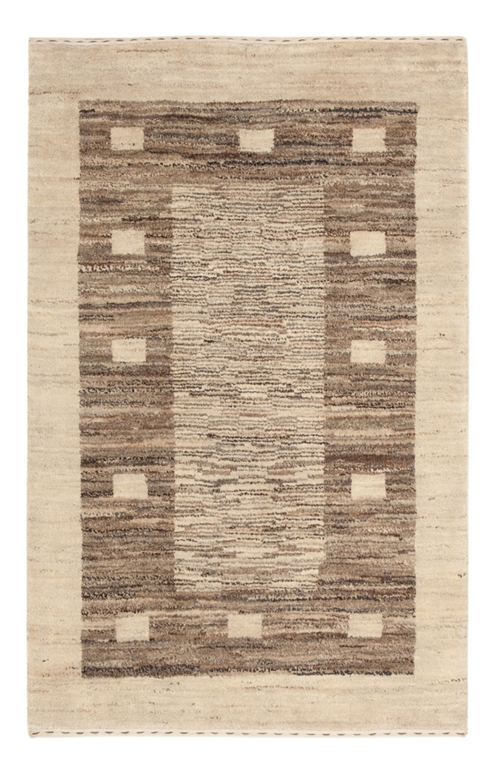 Gabbeh Teppich - Perser - 122 x 76 cm - natur