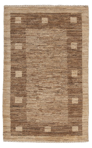 Gabbeh Teppich - Perser - 126 x 77 cm - natur