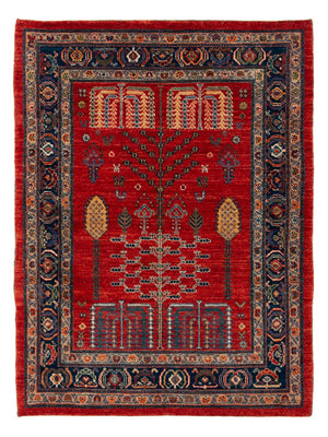 Gabbeh Teppich - Kaschkuli Perser - 120 x 85 cm - rot