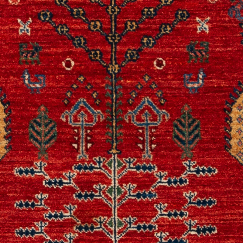 Gabbeh Teppich - Kaschkuli Perser - 120 x 85 cm - rot