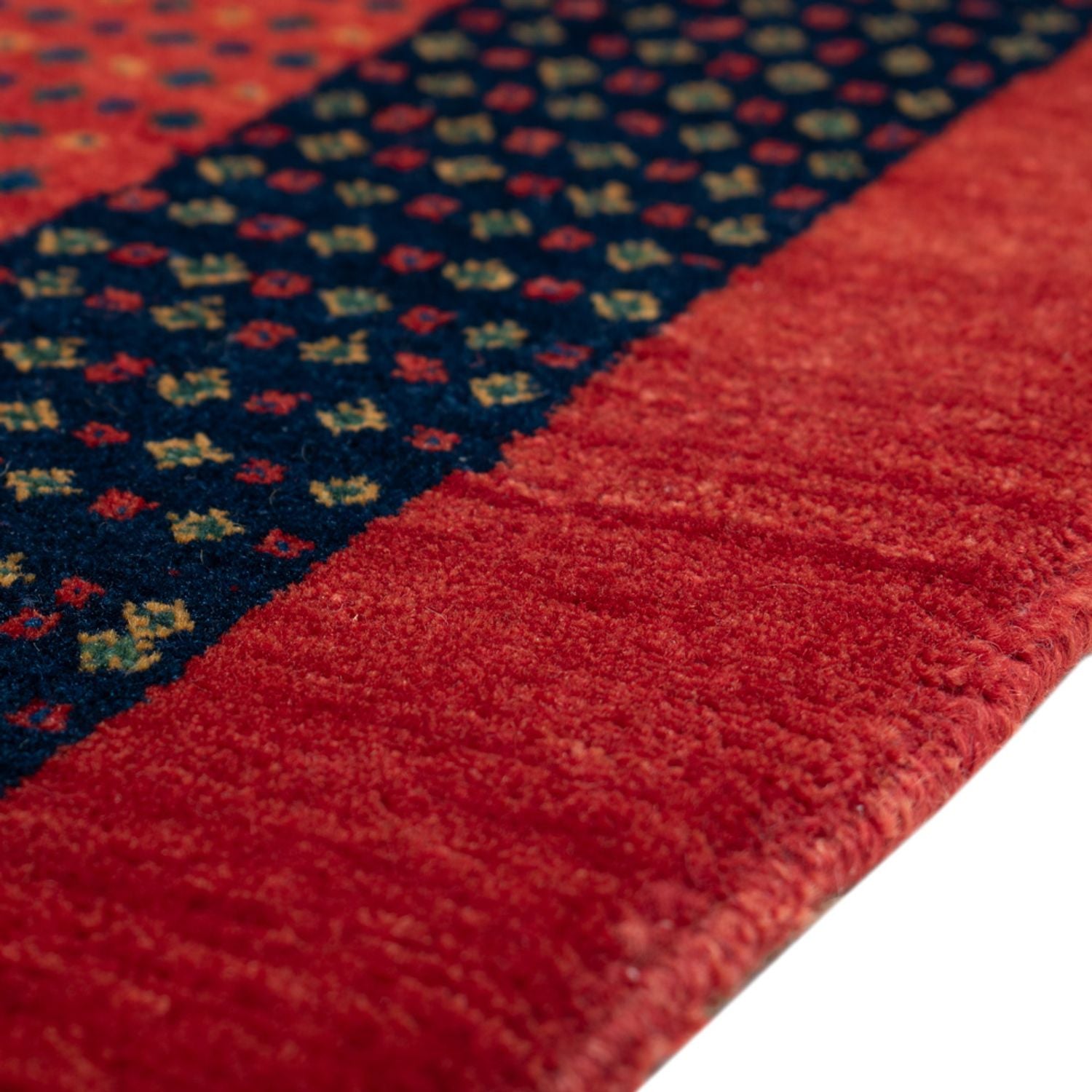 Gabbeh Teppich - Loribaft Perser - 136 x 82 cm - rot