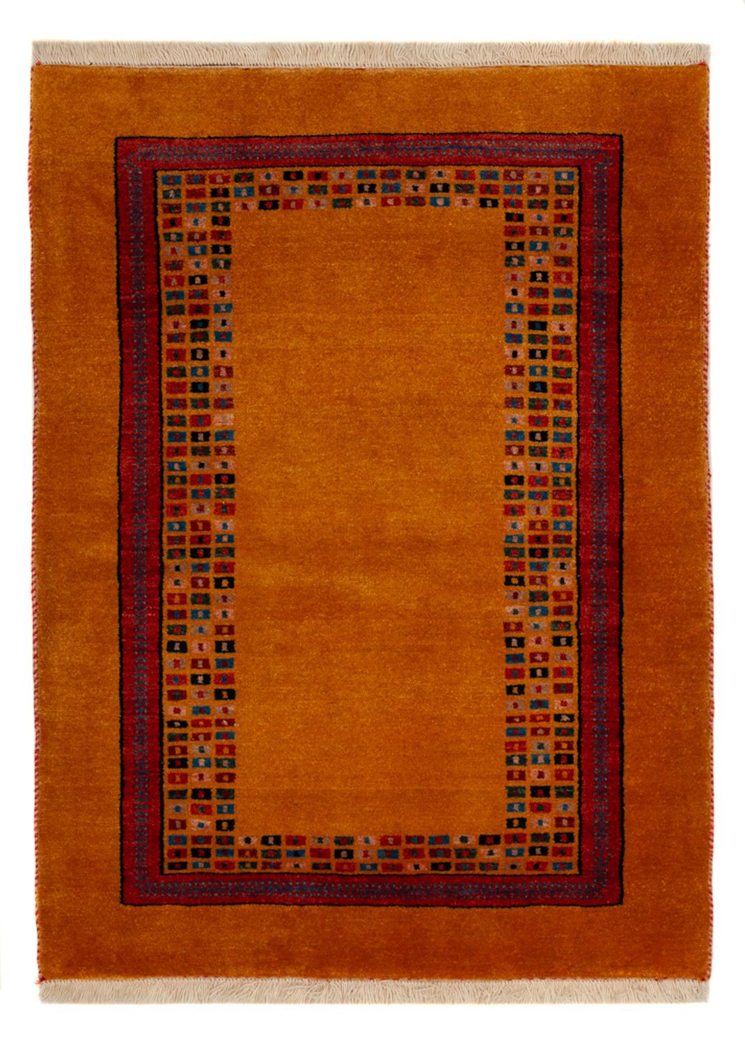 Gabbeh Teppich - Loribaft Perser - 118 x 84 cm - gold
