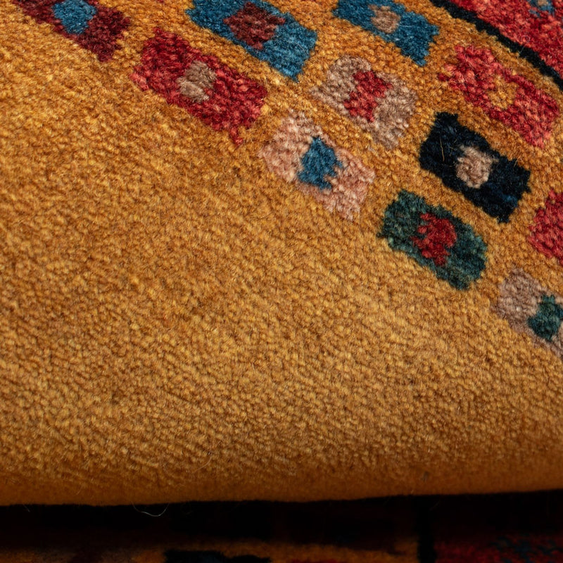 Gabbeh Teppich - Loribaft Perser - 118 x 84 cm - gold