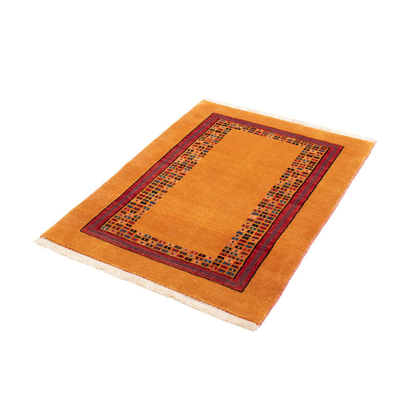 Gabbeh Teppich - Loribaft Perser - 118 x 84 cm - gold