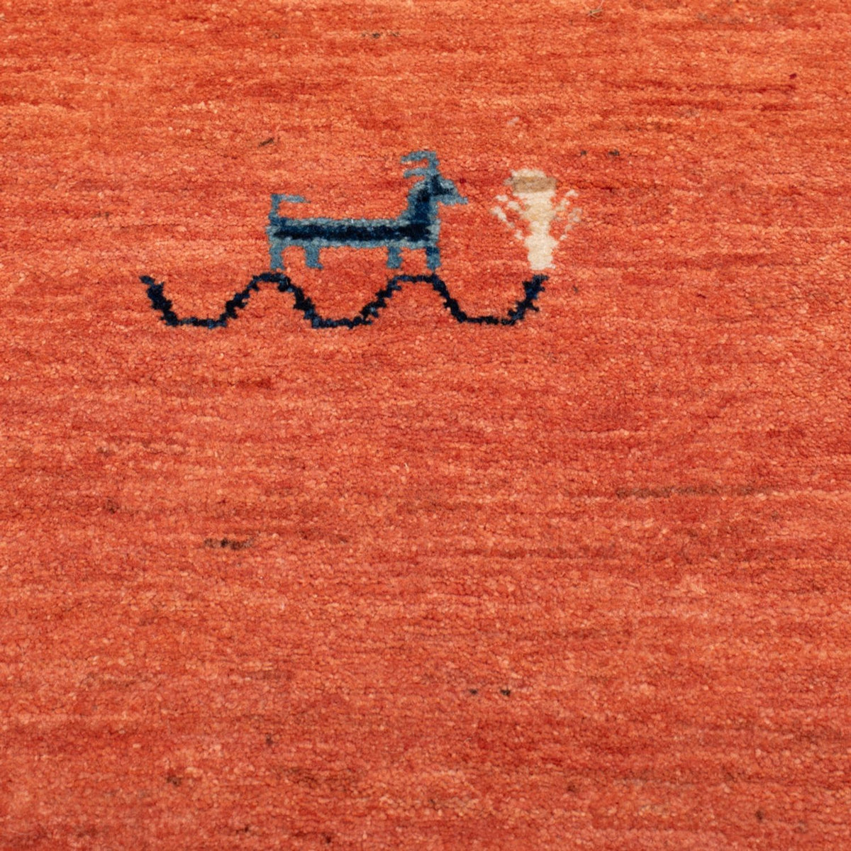 Gabbeh Teppich - Loribaft Perser - 130 x 80 cm - hellrot